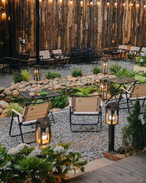 Thiết kế quán cafe sân vườn